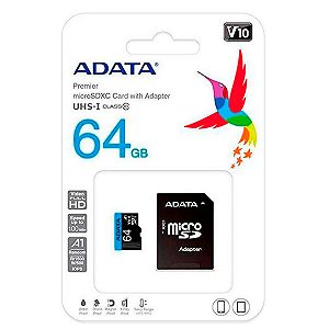 Cartão Memoria 64GB Classe 10 UHS-I/64GB