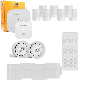 kit Central Alarme Active Full 32 Bus 32 Zonas 34328