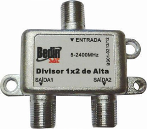 Divisor de satélite  Local 1:2 Alta 5-2400mhz Bedin