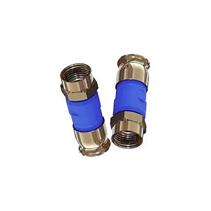 kit 10 Conector Coaxial F Compressao RG6