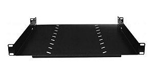 Bandeja Fixa 19 Pol Preto 400mm 4 Pontos Fixação Max
