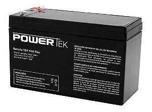 Bateria Segurança Selada 12v Powertek Multilaser