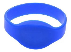 Pulseira Rfid Aproximação 13,56mhz - Silicone Azul Azul