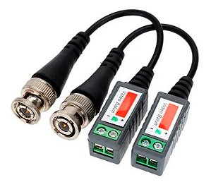 Conector Cftv Video Balun Ahd 720p/960h/1080p C/ Extensor E