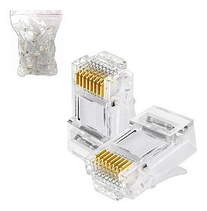 Conector Lan Rede Rj45 - 5 Unidades