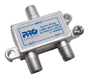 Divisor Satelite - Local 1:2 Full 5-2400mhz Dc Pas - 4 Unid