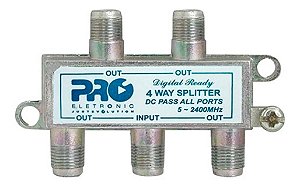 Divisor Satelite/local 1:4 Full 5-2400mhz Dc Pas