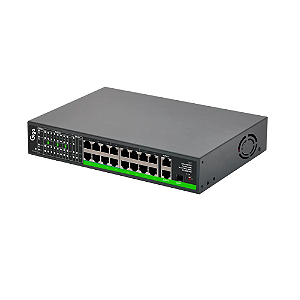 Kit 09 Switchs Poe 16 Portas - 250mt Gs0247