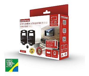 Suporte Tv/fixo Universal Ultra Slim 10 A 85 Sbru859
