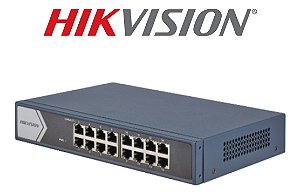 Switch Gigabit 16 Portas  Hikvision Ds-3e0516-e(b)