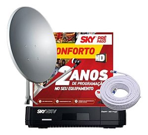 Kit Sky Conforto 5 Anos + Habilitação Grátis