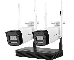 Kit Câmeras Wi-fi Com Nvr, 2 Câmeras Bullet 4mp Nks424w0h