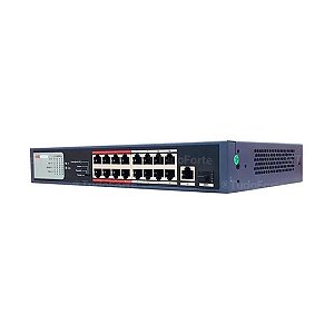 Switch Poe 24 Portas Ds-3e0326p-e/m(b) 01uplink+01 Sfp Hik