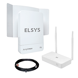 Kit Amplimax Fit + Roteador Wi-fi + Cabo Rg58 15mt