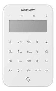 Teclado Hikvision Sem Fio P/ Alarme Lcd E Led Branco