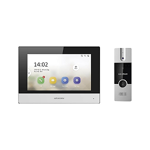 Kit Video Porteiro Hibrido Ds-kis302-p