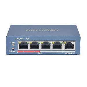 Switch Poe 05 Portas 10/100 Mbps Ds-3e1105p-ei/m Hik