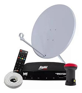 Kit Antena Receptor Digital Full Hd Sat Hd Regional Bs9900s