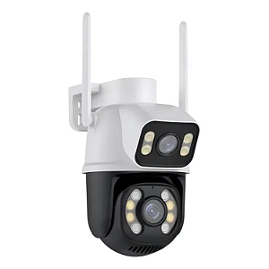 Camera Wifi Externa Dupla Robo Mxip360dp Branco 52055