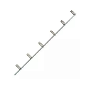 Kit 16x Haste Cerca Eletrica Ferro 90cm 10,5mm 6 Isoladores