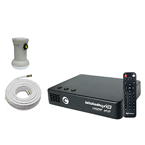 Kit Receptor Digital Banda Ku Full Hd Midiabox Se Century