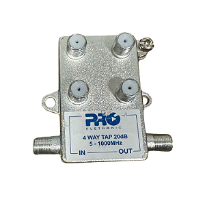 Tomada 1:4 Tap 5-1000mhz 20db Proeletronic  Prott-4020