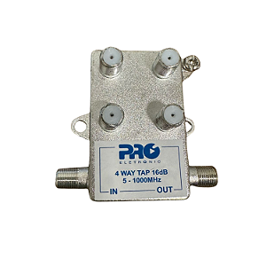 Tomada 1:4 Tap 5-1000mhz 16db Proeletronic  Prott-4016