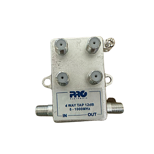 Tomada 1:4 Tap 5-1000mhz 12db Proeletronic  Prott-4012