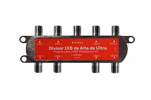 Divisor Satelite Local 1:8 Ultra 5-2400mhz Banda Ku