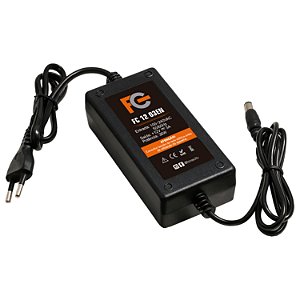 Fonte De Alimentação 12v 3a Fc Bivolt Para Câmeras Cftv
