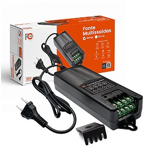 Fonte De Alimentação 12v 5a 4 Saída Fc1205m4n