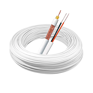 Cabo Coaxial Cftv 5mm 20awg 02 Pares 80% Flex Bipolar 100mt