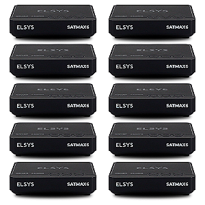 Kit 10 Receptor Digital Banda Ku Full Hd Satmax 6