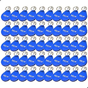 Chaveiro De Proximidade Tag Nice 125khz Kit Com 50 Unidades