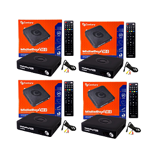 Kit 4x Receptor Digital Ku Hd Midiabox Se-2 Century
