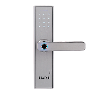 Fechadura Digital Biométrica Wi-fi Smart De4000b Elsys Prata