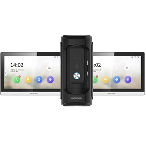 Kit Vídeo Porteiro Ds-kb8113-ime1 + 2x Ds-kh6350-wte1