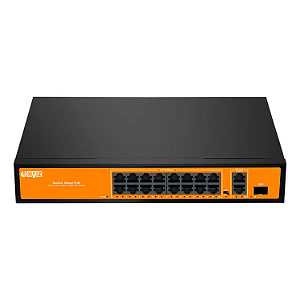 Switch 16 Portas Poe 2 Portas 10/100/1000  Hz-el1319p-1sfp