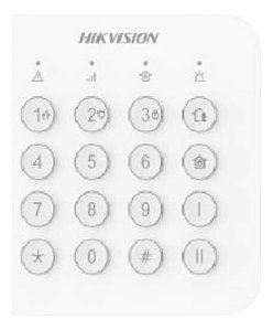 Teclado Para Alarme Sem Fio Ds-pk201b-we Ax Home Branco