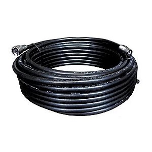 Cabo Celular Rg213 20mt Grosso 60\% Proeletronic Preto