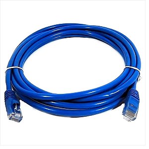 Cabo Patch Cord Cat5e Utp, Azul, 1 Metro