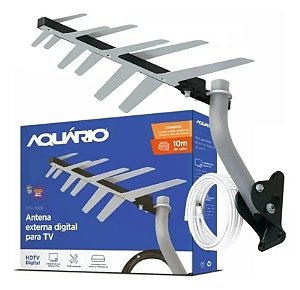 Kit Antena Externa Digital Aquário Dtv-1500 + Acessórios