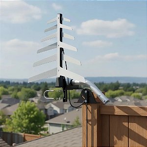 Kit Antena Externa Digital Aquário Dtv-1500 + Acessórios