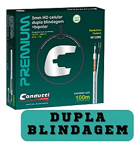 Cabo Rf 5mm 2x20awg 100 M Dupla Blindagem Condutti - 113cd