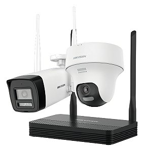 Kit Oficial Hikvision Easylink Nks422w02h Wi-fi 2mp Áudio