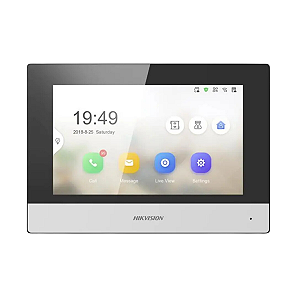Tela Vídeo Porteiro Ip Hikvision Ds-kh6350-wte1 Wifi