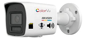 Câmera Ip Colorvu Hikvision 2megas Áudio Bid. / Slot Cartão