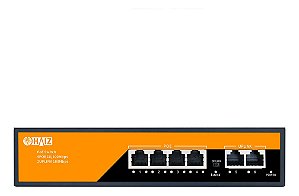 Switch Poe 4 Portas Poe Ativo + 2 Uplink Fast 10/100 Mbps