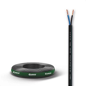Cabo Duttiflex Pp Circular 2x1,00mm2 500v 70oc Pt Rl0100m
