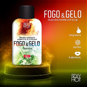 Gel para Sexo Oral Fogo e Gelo 38 Gramas Sabores